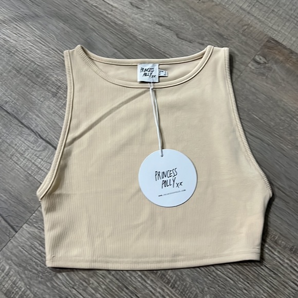 NWT Princess Polly beige cropped tank! - Picture 3 of 3